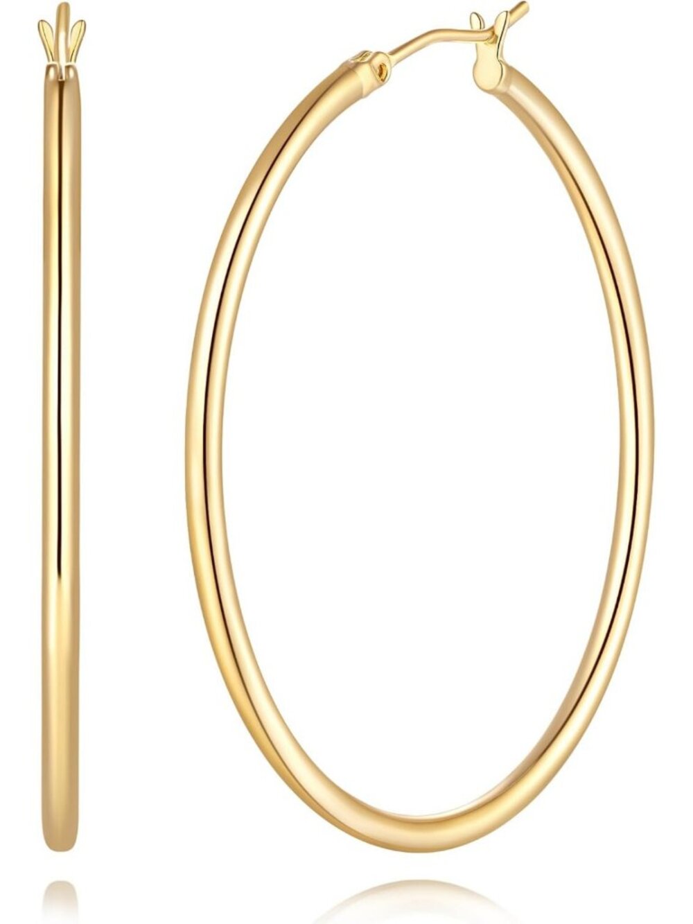 Elegant 14K Gold Hoop Earrings for Women | Dazzling Jewelry for Any Occasion
